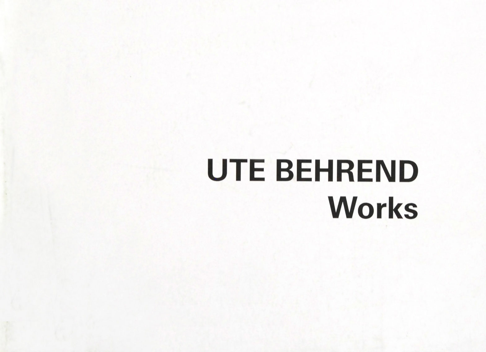 Works Ute Behrend
