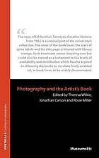 Photography and The Artist’s Book Various Artists
