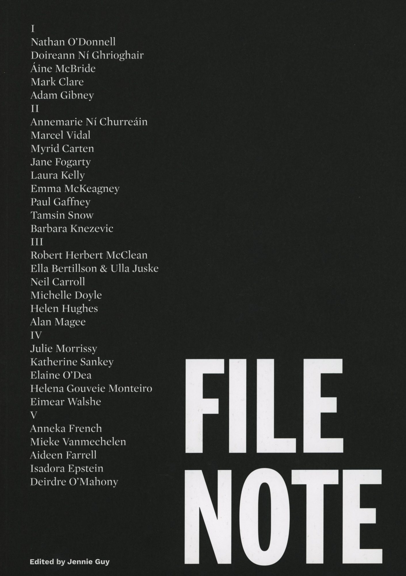 File Note Various Authors