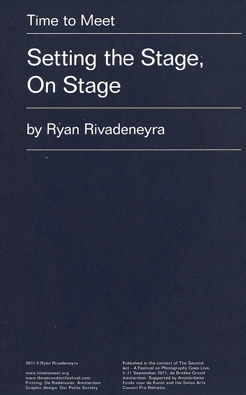 Setting the Stage, On Stage Ryan Rivadeneyra