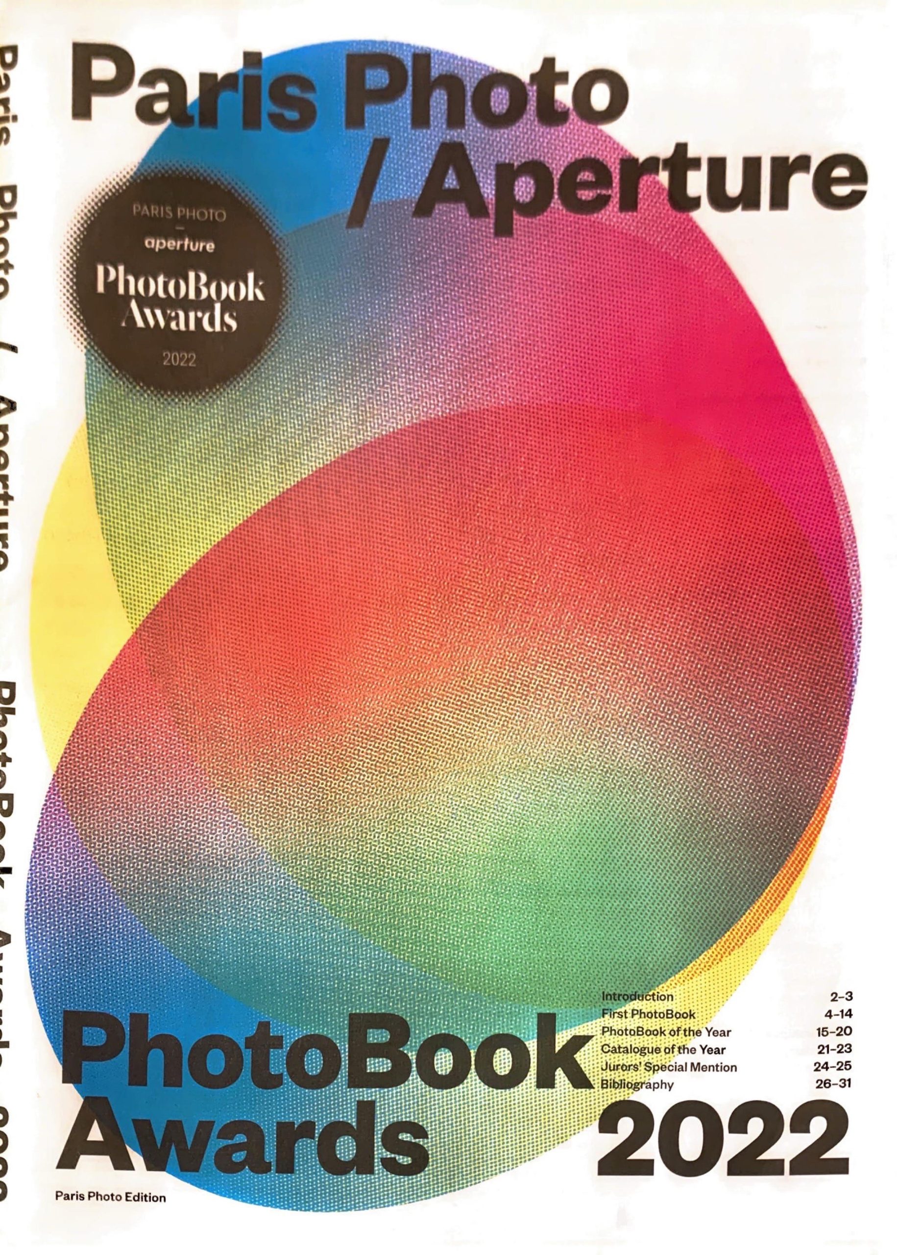 Photobook awards 2022 paris photo ,aperature