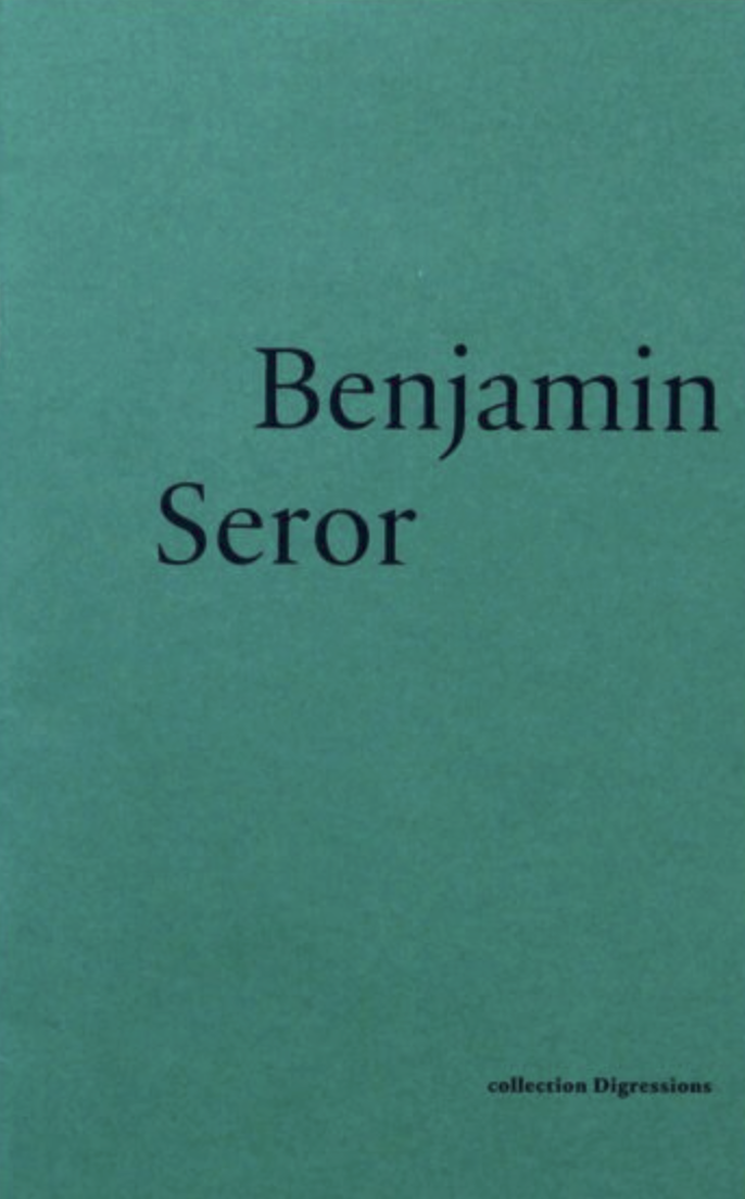 collection Digressions Benjamin Seror  