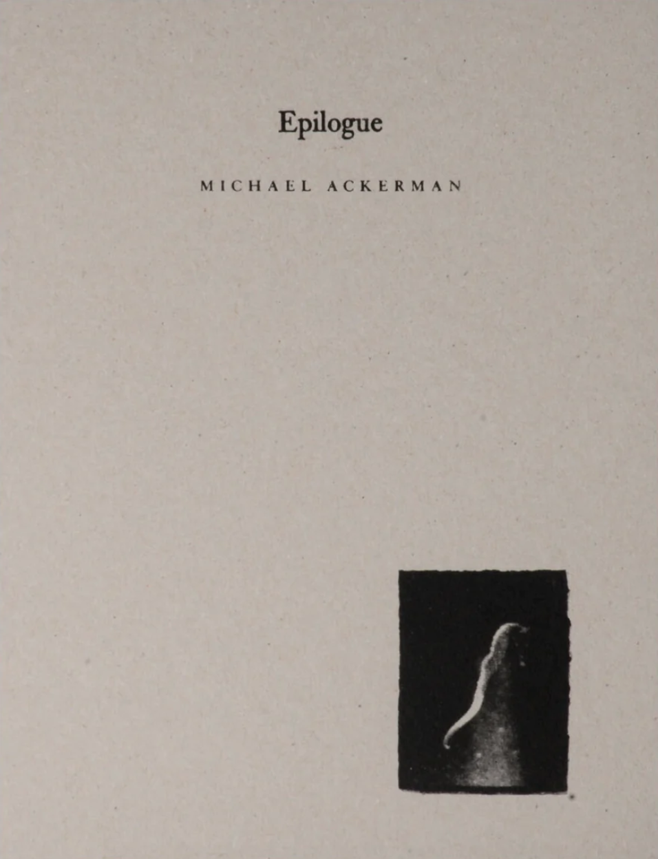 Hunger - Epilogue, Michael Ackerman