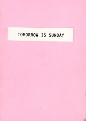 Tomorrow is Sunday Miriam O'Connor